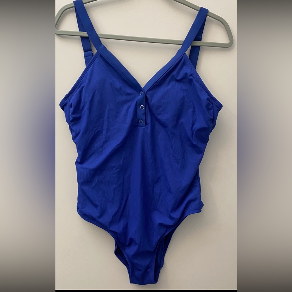 Xhilaration Cobalt Blue One Piece Swimsuit